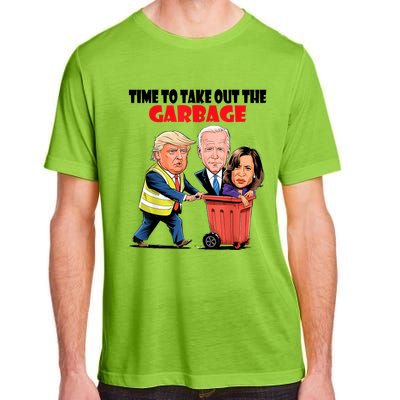 Funny Garbage For Trump 2024 Time To Take Out The Garbage Adult ChromaSoft Performance T-Shirt