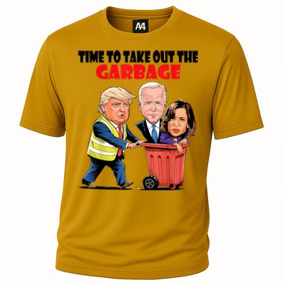 Funny Garbage For Trump 2024 Time To Take Out The Garbage Cooling Performance Crew T-Shirt