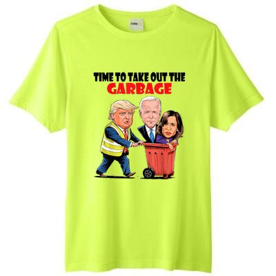 Funny Garbage For Trump 2024 Time To Take Out The Garbage Tall Fusion ChromaSoft Performance T-Shirt