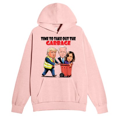 Funny Garbage For Trump 2024 Time To Take Out The Garbage Urban Pullover Hoodie