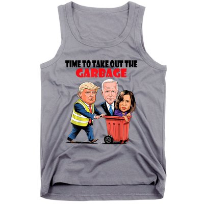 Funny Garbage For Trump 2024 Time To Take Out The Garbage Tank Top