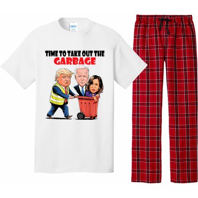 Funny Garbage For Trump 2024 Time To Take Out The Garbage Pajama Set