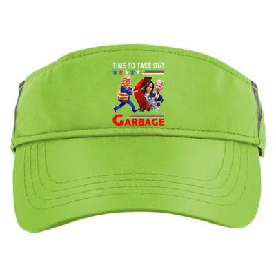 Funny Garbage For Trump 2024 Time To Take Out The Garbage Adult Drive Performance Visor