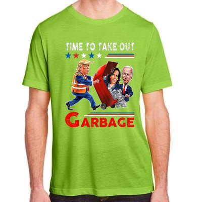 Funny Garbage For Trump 2024 Time To Take Out The Garbage Adult ChromaSoft Performance T-Shirt