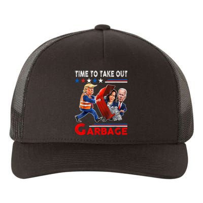 Funny Garbage For Trump 2024 Time To Take Out The Garbage Yupoong Adult 5-Panel Trucker Hat