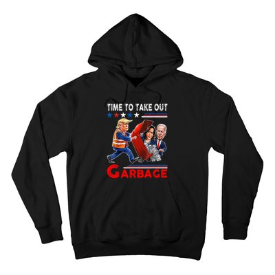 Funny Garbage For Trump 2024 Time To Take Out The Garbage Hoodie