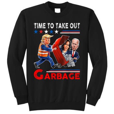 Funny Garbage For Trump 2024 Time To Take Out The Garbage Sweatshirt