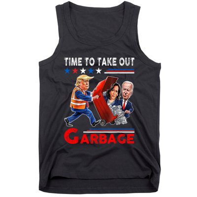 Funny Garbage For Trump 2024 Time To Take Out The Garbage Tank Top