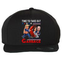 Funny Garbage For Trump 2024 Time To Take Out The Garbage Wool Snapback Cap