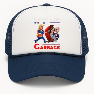 Funny Garbage For Trump 2024 Time To Take Out The Garbage Trucker Hat