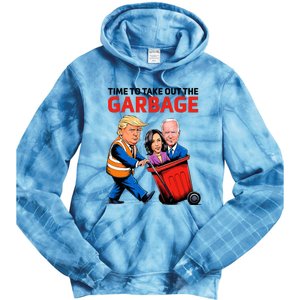 Funny Garbage For Trump 2024 Tie Dye Hoodie