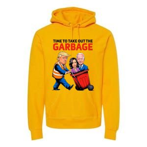 Funny Garbage For Trump 2024 Premium Hoodie