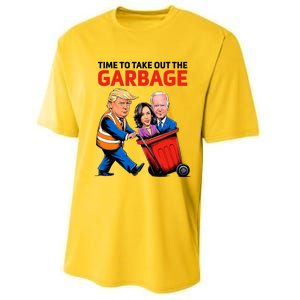 Funny Garbage For Trump 2024 Performance Sprint T-Shirt