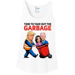 Funny Garbage For Trump 2024 Ladies Essential Tank