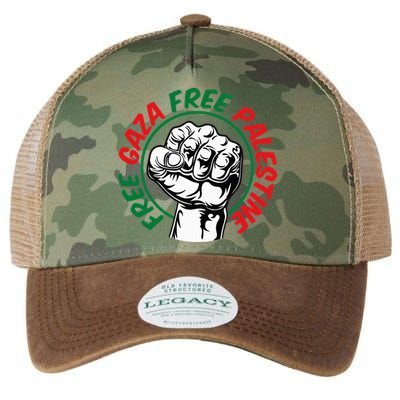 Free Gaza  Legacy Tie Dye Trucker Hat