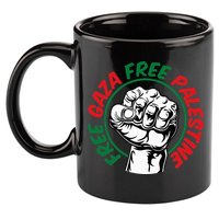 Free Gaza  11oz C Handle Ceramic Mug