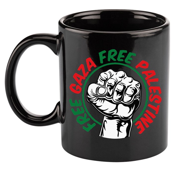 Free Gaza  11oz C Handle Ceramic Mug
