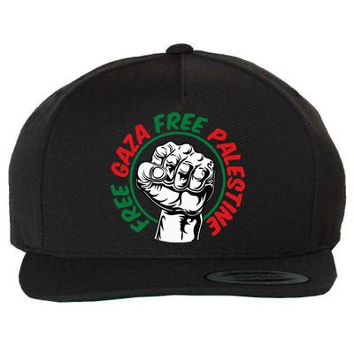 Free Gaza  Wool Snapback Cap