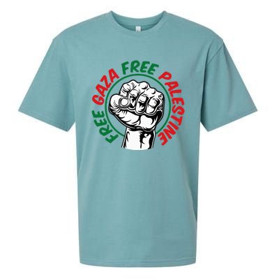 Free Gaza  Sueded Cloud Jersey T-Shirt