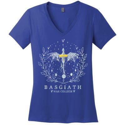 Funny Gift Fourth Wing Basgiath War College Bookish Women's V-Neck T-Shirt