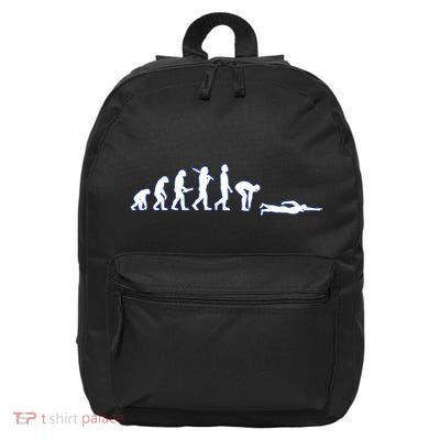 Funny Gift For Swimmers Swimming Evolution 16 in Basic Backpack