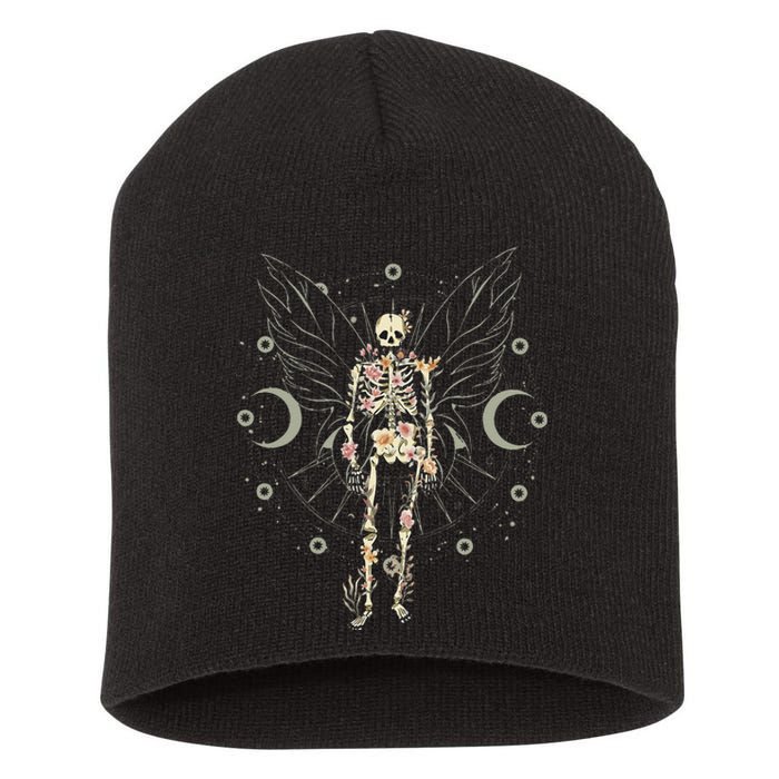 Fairy Grunge Fairycore Aesthetic Butterfly Skeleton Gothic Short Acrylic Beanie