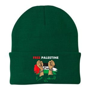 Free Gaza Free Palestine Flag Arabic Human Rights Knit Cap Winter Beanie