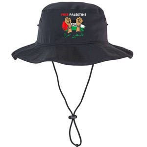 Free Gaza Free Palestine Flag Arabic Human Rights Legacy Cool Fit Booney Bucket Hat