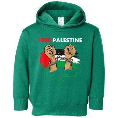 Free Gaza Free Palestine Flag Arabic Human Rights Toddler Hoodie