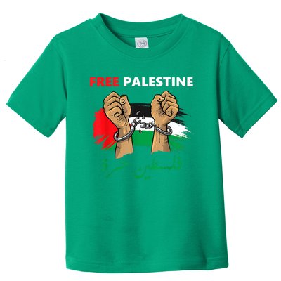 Free Gaza Free Palestine Flag Arabic Human Rights Toddler T-Shirt