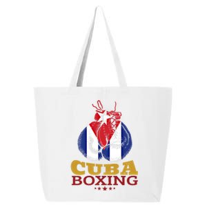 Funny Gift For Boxers Cuban Flag I Love Cuba Boxing Gloves Gift 25L Jumbo Tote