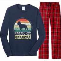 Frenchie Grandpa Fathers Day French Bulldog Long Sleeve Pajama Set