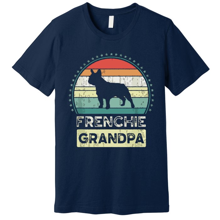 Frenchie Grandpa Fathers Day French Bulldog Premium T-Shirt