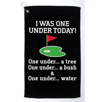 Funny Golf For  I Was One Under Golfing Golf Towel