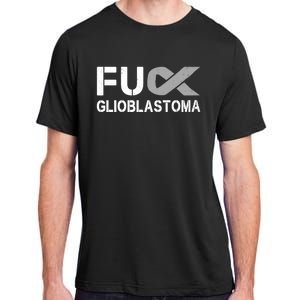 Fuck Glioblastoma Fu Cancer Awareness Ribbon Warrior Fighter Meaningful Gift Adult ChromaSoft Performance T-Shirt