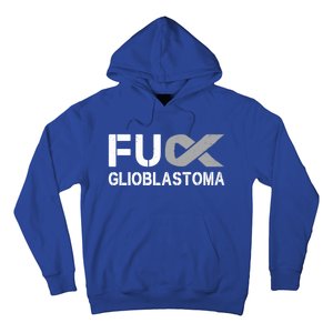 Fuck Glioblastoma Fu Cancer Awareness Ribbon Warrior Fighter Meaningful Gift Hoodie