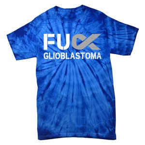 Fuck Glioblastoma Fu Cancer Awareness Ribbon Warrior Fighter Meaningful Gift Tie-Dye T-Shirt