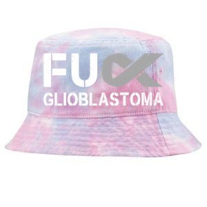 Fuck Glioblastoma Fu Cancer Awareness Ribbon Warrior Fighter Meaningful Gift Tie-Dyed Bucket Hat