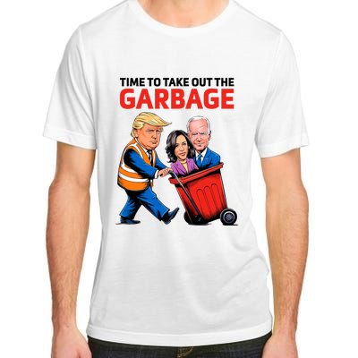 Funny Garbage For Trump 2024 Time To Take Out The Garbage Adult ChromaSoft Performance T-Shirt