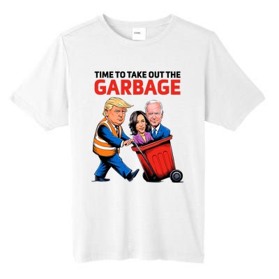 Funny Garbage For Trump 2024 Time To Take Out The Garbage Tall Fusion ChromaSoft Performance T-Shirt