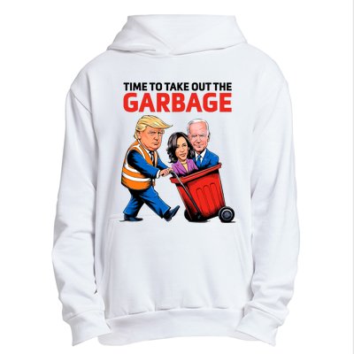 Funny Garbage For Trump 2024 Time To Take Out The Garbage Urban Pullover Hoodie