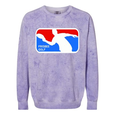 Frisbee Golf Colorblast Crewneck Sweatshirt