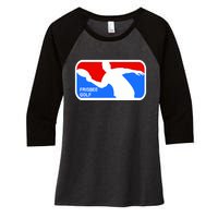 Frisbee Golf Women's Tri-Blend 3/4-Sleeve Raglan Shirt