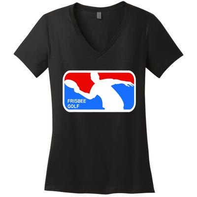 Frisbee Golf Women's V-Neck T-Shirt