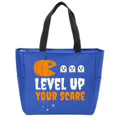 Funny Gamer For Video Game Lovers Halloween Gaming Pumpkin Gift Zip Tote Bag