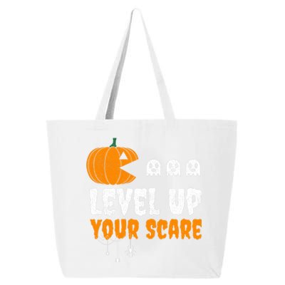 Funny Gamer For Video Game Lovers Halloween Gaming Pumpkin Gift 25L Jumbo Tote