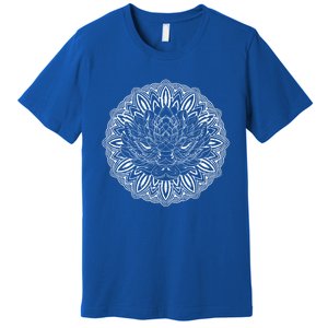 Fractal Geometry Flower Blossom Boho Dala Yoga Art Lotus Meaningful Gift Premium T-Shirt