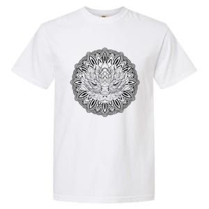 Fractal Geometry Flower Blossom Boho Dala Yoga Art Lotus Meaningful Gift Garment-Dyed Heavyweight T-Shirt