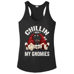 Funny Gnome For Wine Lover Who Loves Chillin With My Gnomies Gift Ladies PosiCharge Competitor Racerback Tank