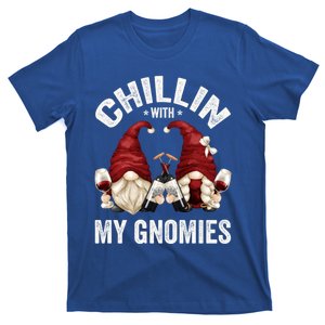 Funny Gnome For Wine Lover Who Loves Chillin With My Gnomies Gift T-Shirt